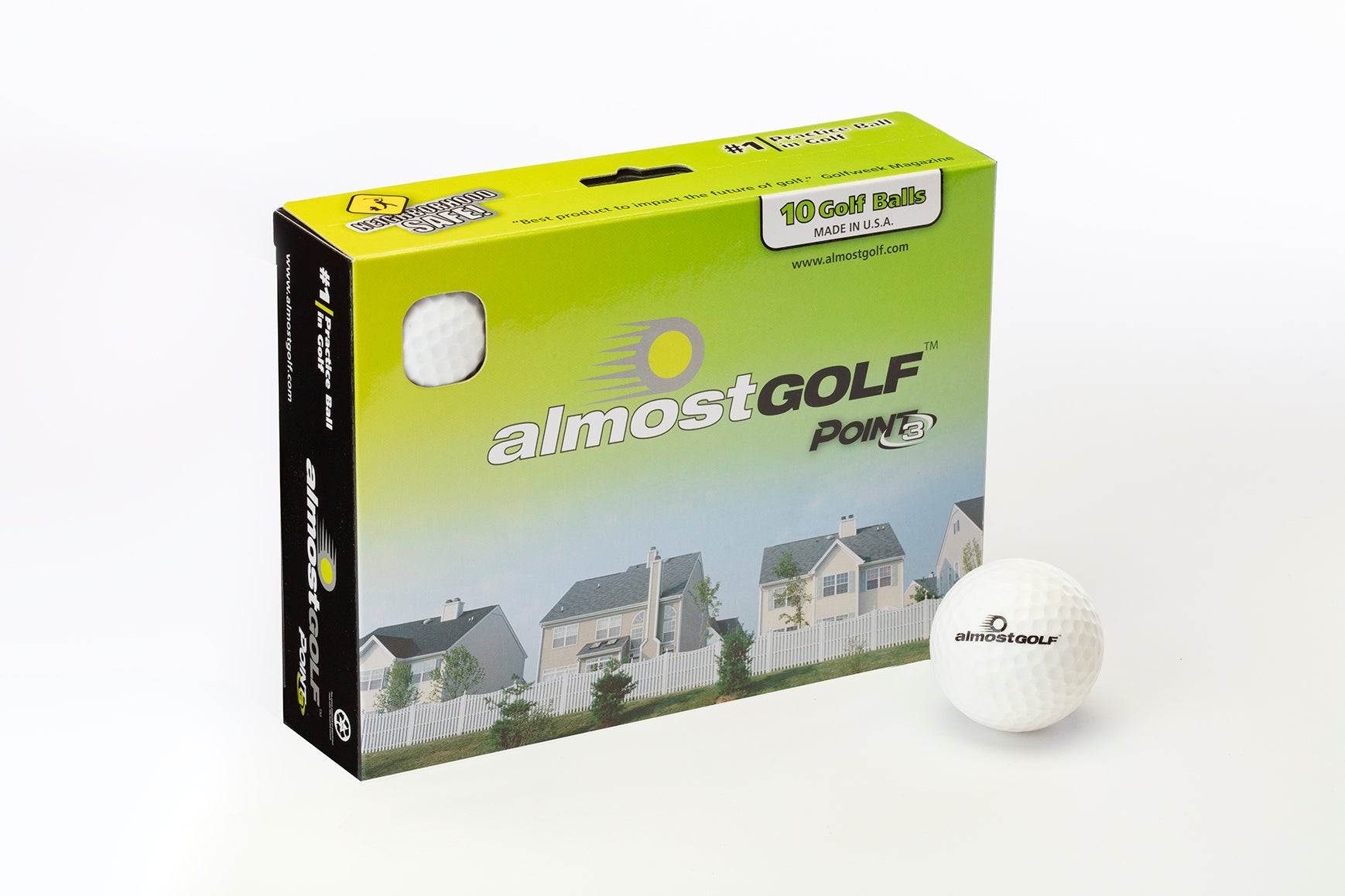 10 Ball Pack Practice Golf Balls